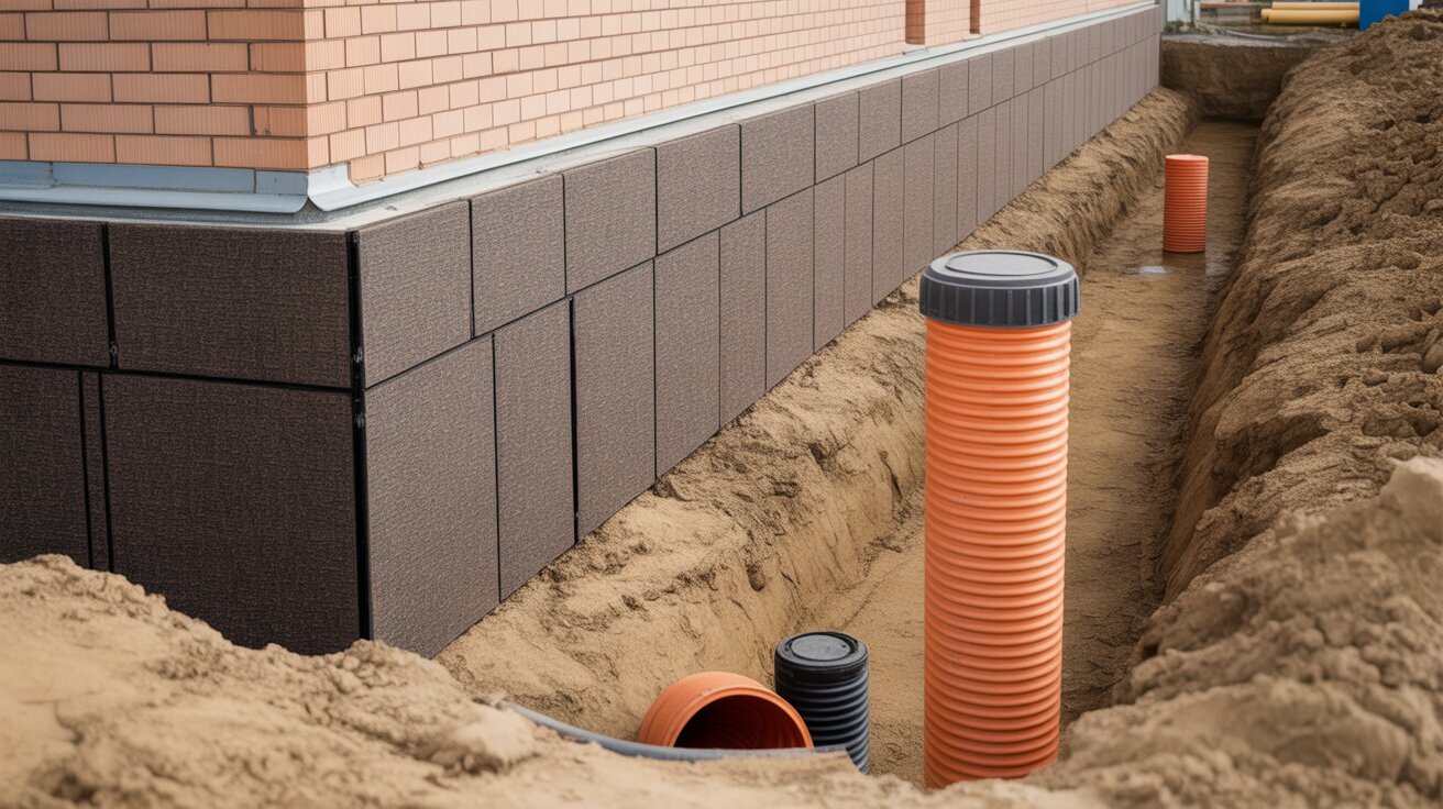 Dränering husgrund isolera källare